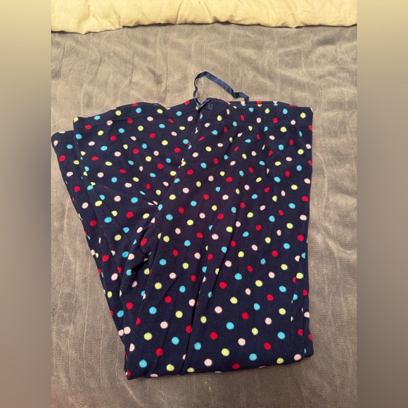 Sonoma Other - Sonoma Navy Polka Dot fleece Pajama Bottoms